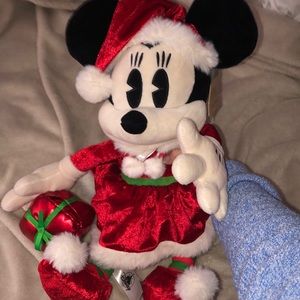 christmas minnie mouse plush